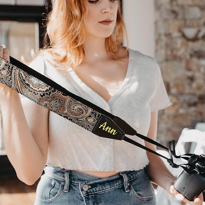 Art Tribute Camera Strap for All DSLR and Mirrorless Cameras. Photographers Strap Neck, Shoulder & Crossbody Camera Strap