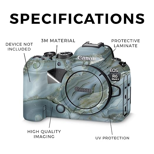 Camera Skin Compatible with Canon EOS R6 Mark II Camera (2022) - Crystal Rock - Premium 3M Vinyl Protective Wrap Decal Cover - Easy to Apply | Crafted in The USA by MightySkins