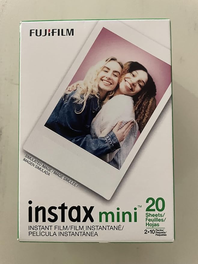 Fujifilm Mini Instant Film, 2 x 10 Shoots, 40 Exposures (2 Boxes)