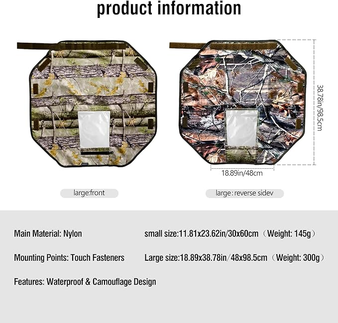 Camera Rain Cover with Openable Viewing Window & Strap Mountable Design,Waterproof Camera Raincoat Sleeve Protector (L)
