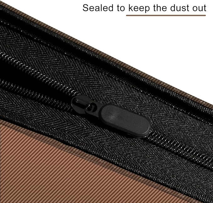 eTone Film Negative Storage Album, Black PU Leather, 50 35mm Acid-Free Sleeves, Triple Ring Binder Box, 13.18x7.08x1.96 Inch (Brown)