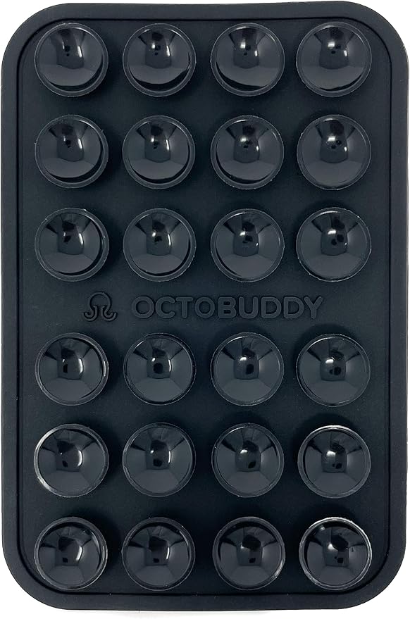 OCTOBUDDY Classic - Silicone Suction Phone Case Adhesive Mount - Hands-Free, Strong Grip Holder for Selfies & Videos - iPhone & Android Compatible - 2.25″ x 3.25″, Darth Vader