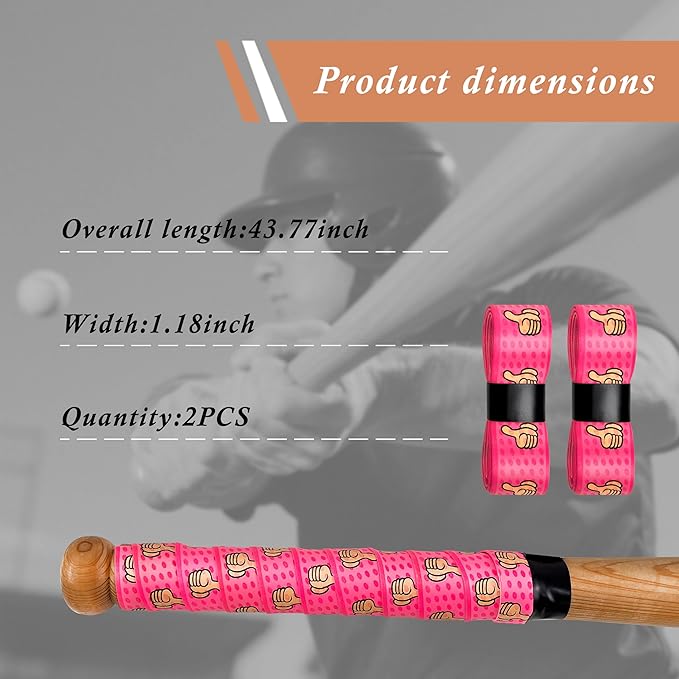 Bat Grip for Baseball & Softball, Precut Bat Tape – Wrap Your Bat