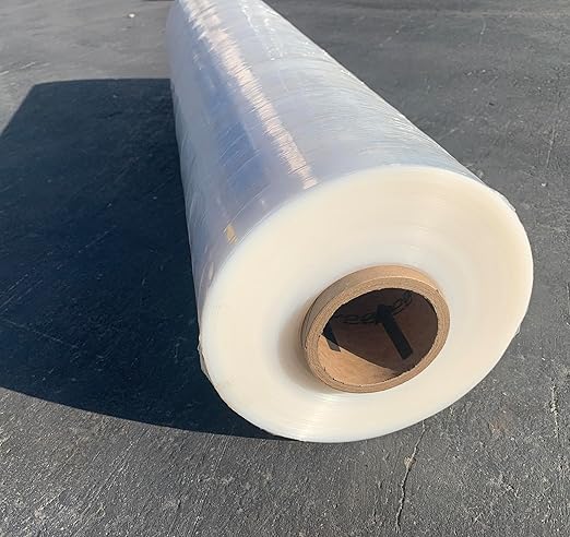 Extra Wide 60 Inch Stretch Wrap | Made in USA | Size: 80 Gauge - 60" x 5000 ft Roll | Cast Film | Industrial Strength - Stretches up to 250% - Sandbaggy (60 inch Wide, 25, Count)