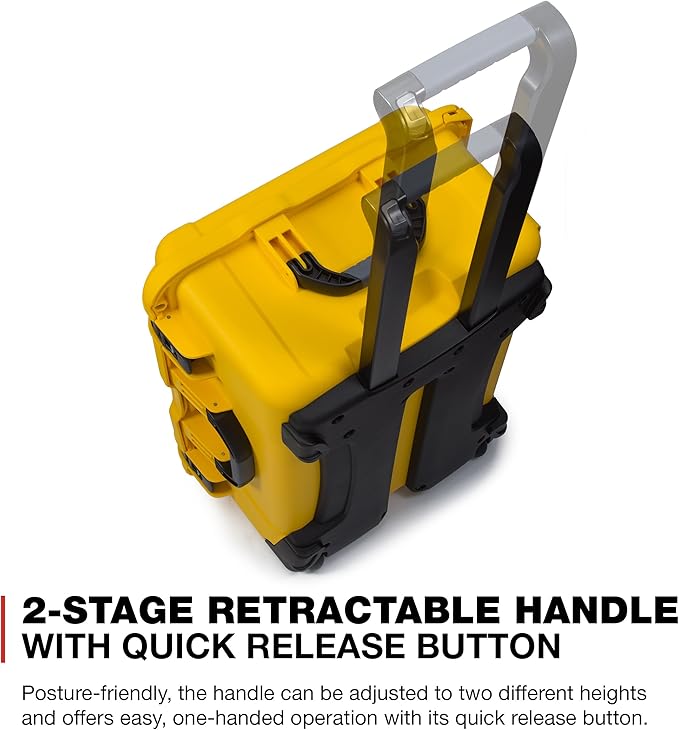 NANUK 950 Waterproof Hard Case with Wheels and Foam Insert - Yellow