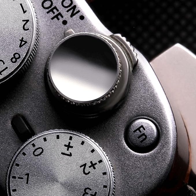 Fujifilm Camera Soft Release Button: 3 Pcs Shutter Button of Camera Accessories - Fuji Fujifilm X-M5 X-T5 X-T4 X-T3 X-T30 X-T30 II X-T20 X-PRO3 X100VI X100V X-E4 X-E3 (Silver)