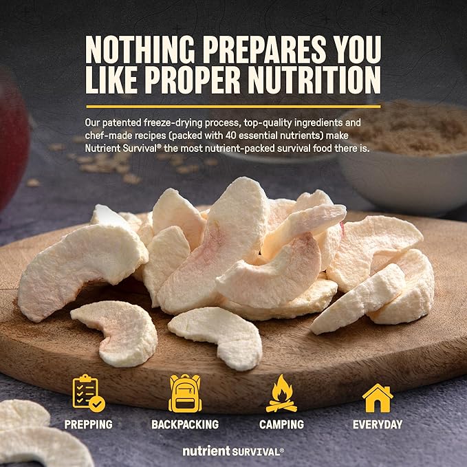 Freeze-Dried Apples – Premium Sliced | #10 Can | 25-Year Shelf Life | Clean Emergency Food Storage