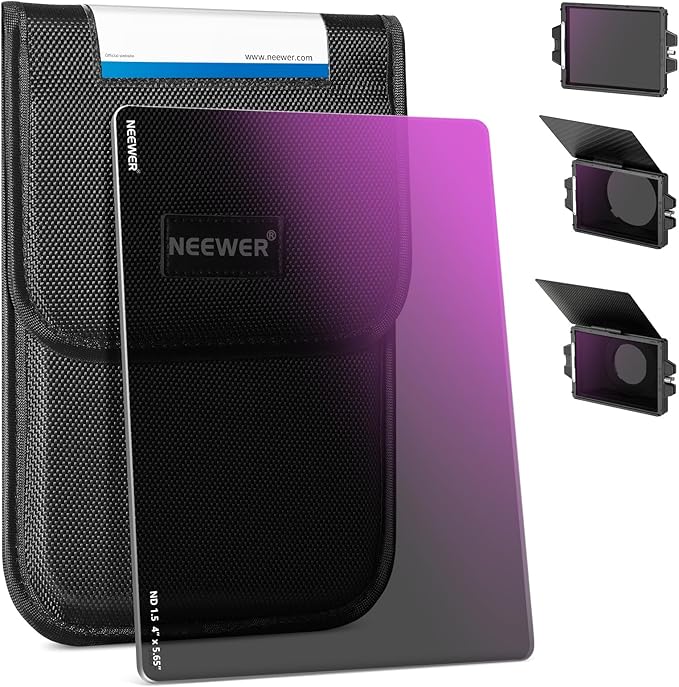 NEEWER ND1.5 (5 Stops) Square ND Filter, 4"x5.65" Dual Sided 30 Multi Nano Coated Cinema Neutral Density Filter for NEEWER Matte Box Compatible with Tilta Compatible with SmallRig