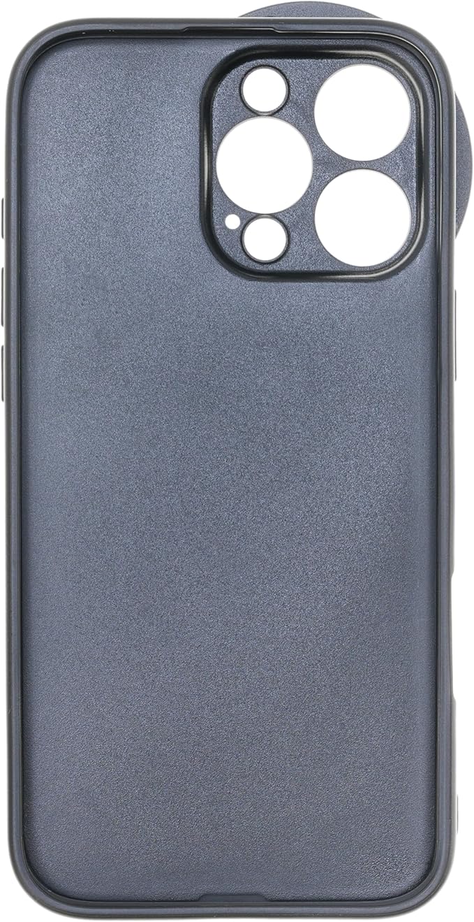 FocusFoto Phone Case Holder for iPhone 16 Pro Case, Integrated with 58mm Threaded Filter Adapter, Anti-Vignetting Design, Compatible with MagSafe Magnetic Wireless Charging (Black)