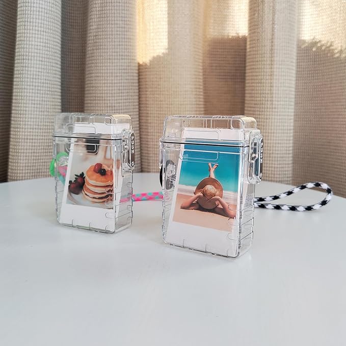 2 Set Picture Holder Storage Case for Fujifilm Instax Mini 12/11/99/40/9/7+/EVO 3 Inch Photo Pouch Instant Camera Film Accessories Travel Photo Holder Protective Case