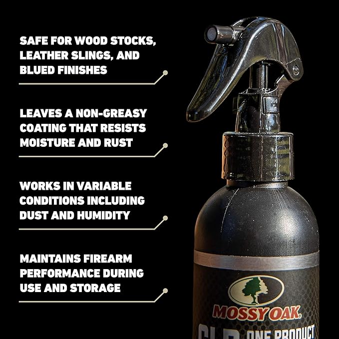 Mossy Oak CLP Gun Cleaning Oil | All-in-One Cleaner, Lubricant & Protectant | One-Step Gun Oil CLENZOIL