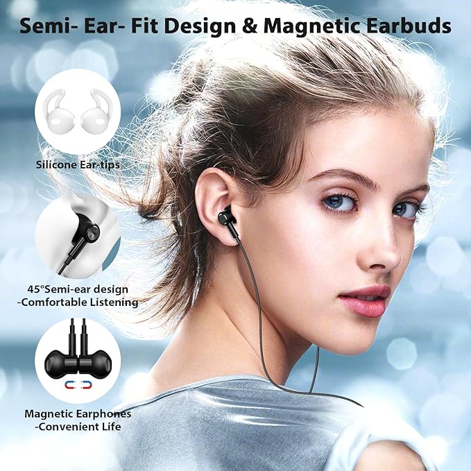 USB C Headphones with Microphone for iPhone 17 Pro Max 17e 16e 16 15 Plus,Type-C Headphones for Google Pixel 10a Wired Earbuds Magnetic Sport Earphone for iPad/OnePlus 15/Samsung S26 S25 Flip 6 Fold 7