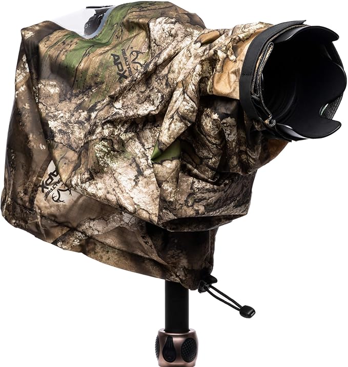 Think Tank Photo Emergency Rain Covers for DSLR and Mirrorless Cameras with 70-200mm Lens - Medium (Realtree APX Camouflage)