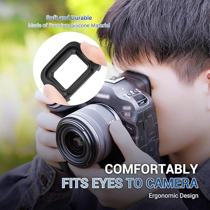 EOS R3 Eyecup Eyepiece, Eye Cup Viewfinder for Canon EOS R3 Camera, Replaces Canon ER-H Eyecup Eyepiece, Soft Silicone Material, Not Affect The Use of LCD Screen