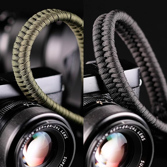 Qiang Ni Camera Wrist Strap - Paracord Quick Release Camera Hand Strap Wrist Lanyard for DSLR or Mirrorless Camera - Black