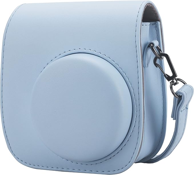 Frankmate Protective Case Compatible with Fujifilm Instax Mini 12 11 9 8 Instant Film Camera with Accessory Pocket and Adjustable Strap