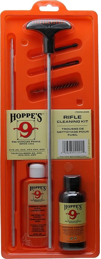 Hoppe'sHoppes, Clamshell Kit w/Aluminum Rod, 22,222,223,224,225 Cal