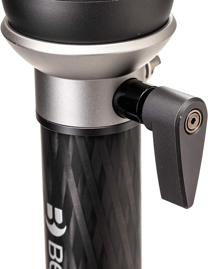 Benro SupaDupa Carbon Fiber Monopod – Lightweight 6-Section Professional Camera & Video Monopod with Leveling Pan Base, Twist Locks, and Reversible Mount for DSLR, Mirrorless & Camcorders (MSDPL46C)
