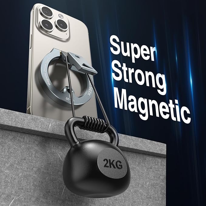 Magnetic Phone Tripod Mount Mini Compatible with Magsafe iPhone 17/16/15/14/13 Series, MG-01 Aluminum Tripod Mount Adapter with 1/4”-20 & Cold Shoe
