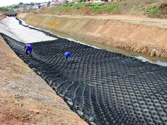 9m x 10m Permeable Pavers, Honeycomb Geo Cell Grid for Parking Pad & Backyard Pool Deck, Stone Stabilization, Durable Gravel Reinforcement System