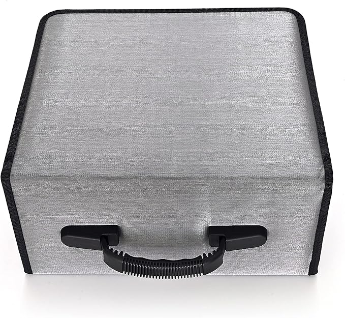 alavisxf xx CD Case, 432 Capacity DVD Case Holder, Heavy Duty Zipper Protective Movie Media Storage Organizer Binder Wallet for Car Home Office Travel (Grey, 432 Capacity)