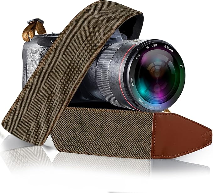 Art Tribute Camera Strap for All DSLR and Mirrorless Cameras. Photographers Strap Neck, Shoulder & Crossbody Camera Strap