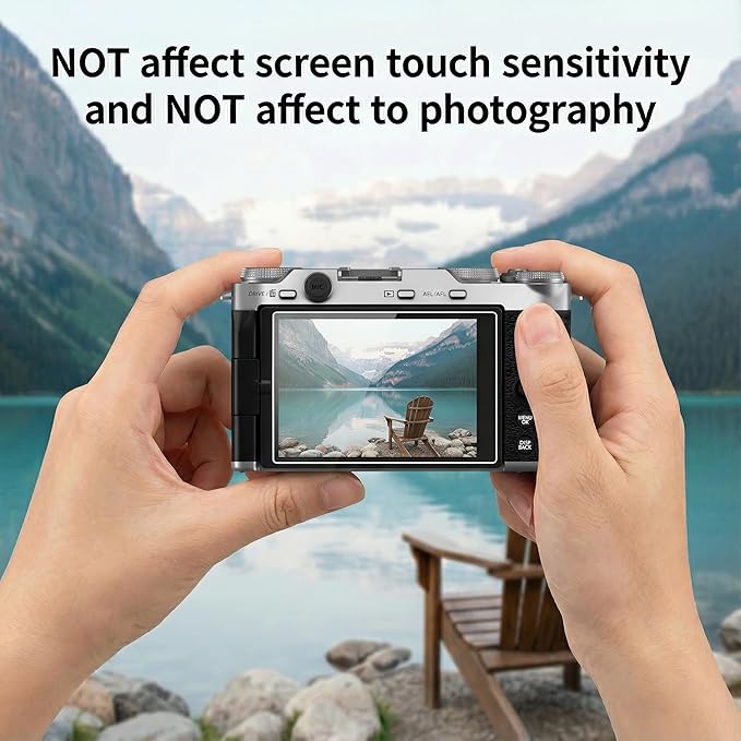 kinokoo Fuji X100VI Screen Protector - 0,25mm 9H Hardness Tempered Glass Film for Fujifilm X100V/ Fuji X100 VI Camera Crystal Clear - Bubble-free/Anti-scratch/Anti-Fingerprint (2 pack)