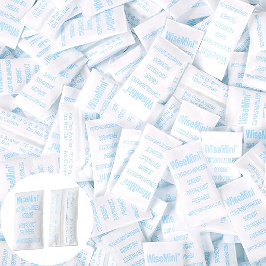 0.5 Gram 11000 Pack Silica Gel Packs, Dessicant Packets, Moisture Absorbers for Food Storage, Food Grade Desiccant Dehumidifiers, WiseMini