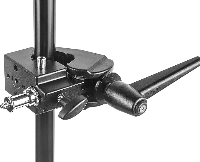 PHOCUS Super Clamp with Standard 5/8" Stud for Photography Studio Video Camera Lighting, Max Load 33lb /15kg, for Round Pipe and Flat Surface