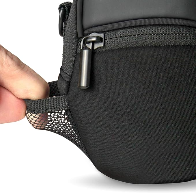 USA Gear Compact Camera Case Point & Shoot Camera Bag with Accessory Pockets, Rain Cover & Shoulder Strap Works W/Sony CyberShot, Canon PowerShot ELPH, Nikon COOLPIX, Olympus & More