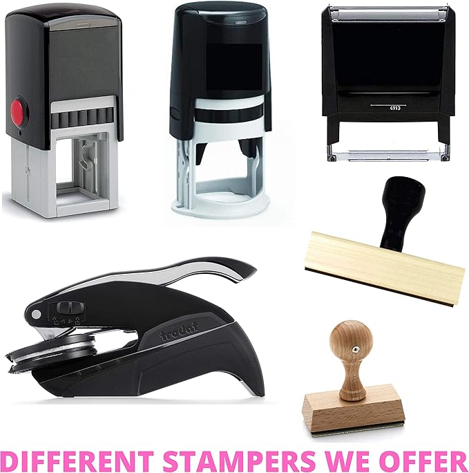 Custom Logo Stamp Custom Image Stamper Personalized Stamp Business Logo Stamp Business Logo or Image 7/8" x 2-3/8" (Red)