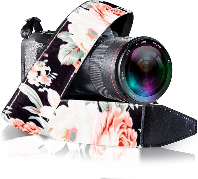 Art Tribute Camera Strap for All DSLR and Mirrorless Cameras. Add Your Name Or Initials Make It a Personalized Gift