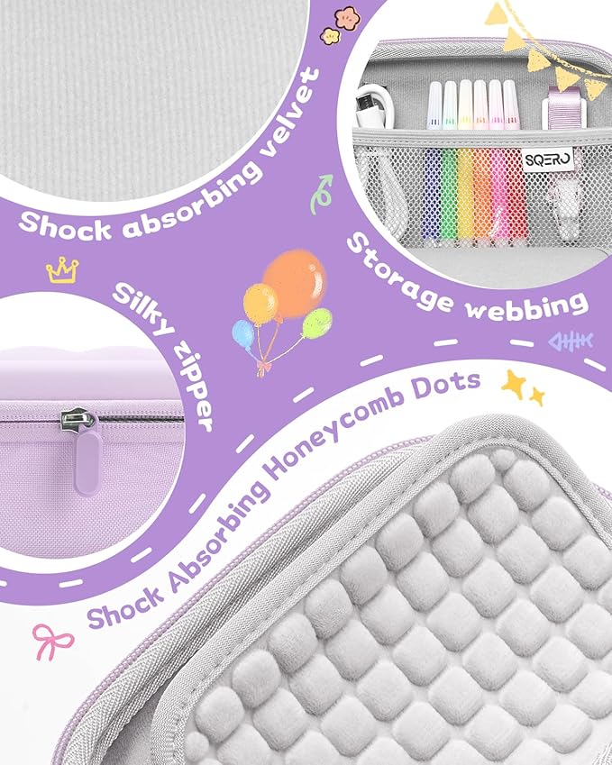 Kids Camera Instant Print Case for ESOXOFFORE, Dylanto, Cimizi,DUDUDRAGON etc - Shockproof Protective Travel Storage Bag with Handle, Cute Gifts for Girls Boys