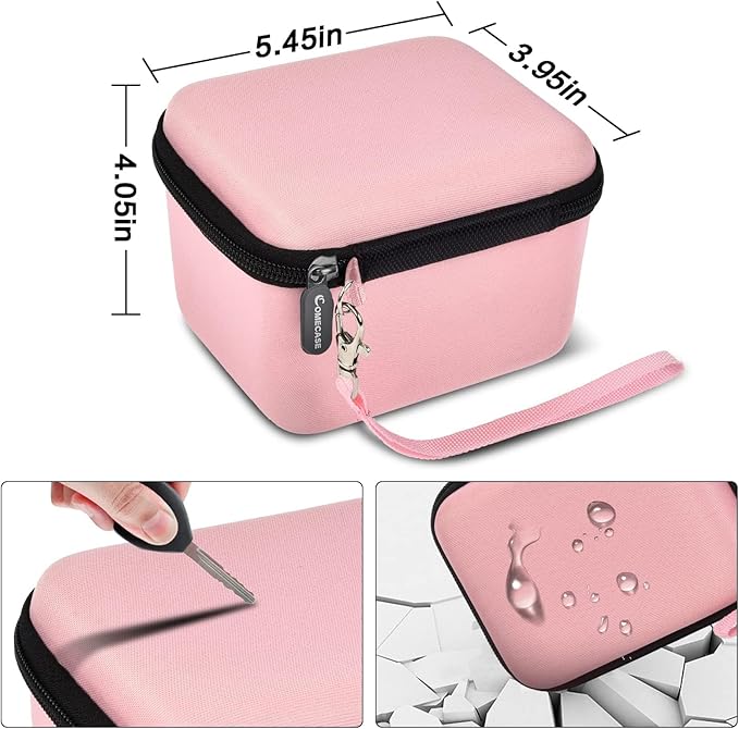 Vlogging Camera Case Compatible with for Duluvulu/for VJIANGER/for JGIPL/for TEBNGIHNM 4K Digital Cameras for Youtube. Vlog Camera Carrying Storage for Lens, Cable and Other Accessories - Pink