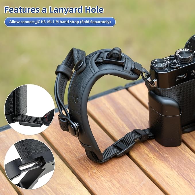 Metal X-T30 III Hand Grip L Bracket for Fuji Fujifilm XT30III X-T30III XT30II X-T30 X-T20 X-T10 Anti-Slip Handgrip Holder,with Battery Memory Card Compartment Opening & Speaker Hole, Replaces MHG-XT10