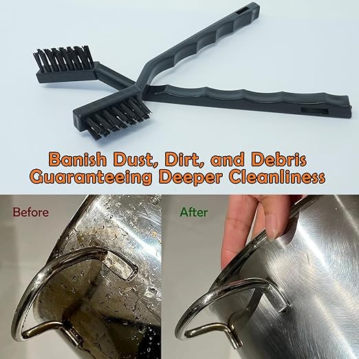 12PCS Anti Static ESD Cleaning Brush Kit – Precision Nylon Wire Brushes for PCB, Keyboard, Electronics – Safe, Scratch-Free Cleaning for Circuit Boards, Motherboards & Sensitive Components (Black)