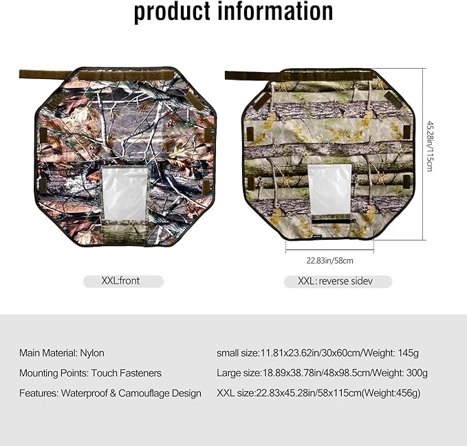 Camera Rain Cover with Openable Viewing Window & Strap Mountable Design,Waterproof Camera Raincoat Sleeve Protector (XXL)