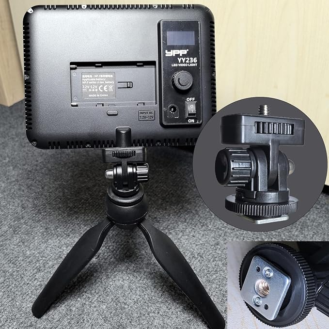 2 pcs Camera hot Shoe Mount Monitor Photography Fill Light Post Conversion Base Cold Shoe Mount Cell Phone Adapter Field Monitor,Video Light, or Microphone
