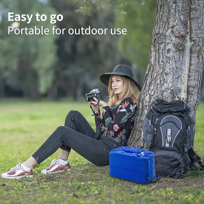 Koolertron Shockproof Camera Photo Bag for SLR TLR Camera Insert Partition Padded Case,Can be Put Directly Into the SLR Camera Bag With Freely Adjustable Compartment