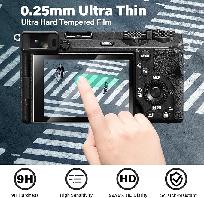 EOS R100 Camera Case Accessories Kit - Silicone Protective Case for Canon eos R100[White] & LCD Screen Protector for Canon R100[2 Packs] & Camera Hot Shoe Cover for R100