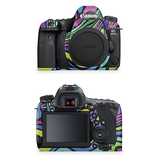 Camera Skin Compatible with Canon EOS 6D Mark II Camera (2017) - Fluorescent - Premium 3M Vinyl Protective Wrap Decal Cover - Easy to Apply | Crafted in The USA by MightySkins