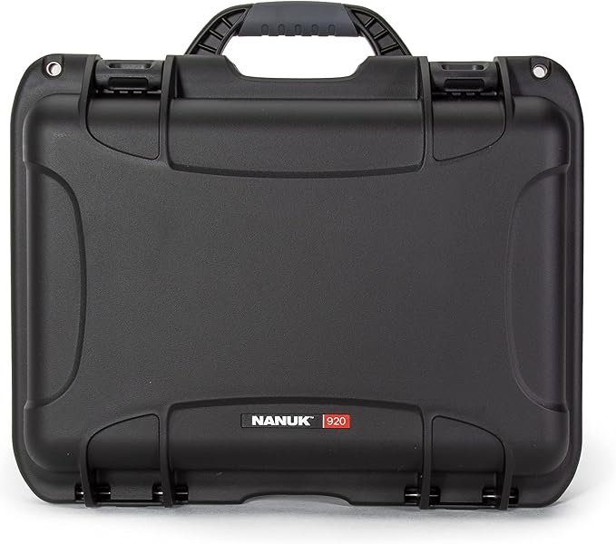 Nanuk Medium Series 920 Lightweight NK-7 Resin Waterproof Protective Case with Padded Dividers, Black