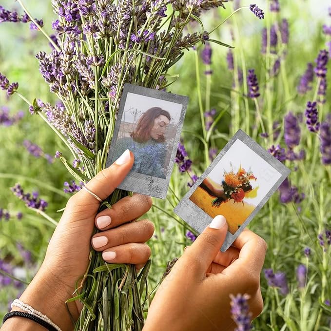 FUJIFILM Instant Mini Stone Gray Film Bundle 20 Shot with BluebirdSales Microfiber Cleaning Cloth, ISO 800, Credit-Card Size, Easy Load for All Instant MINI Cameras & Printers