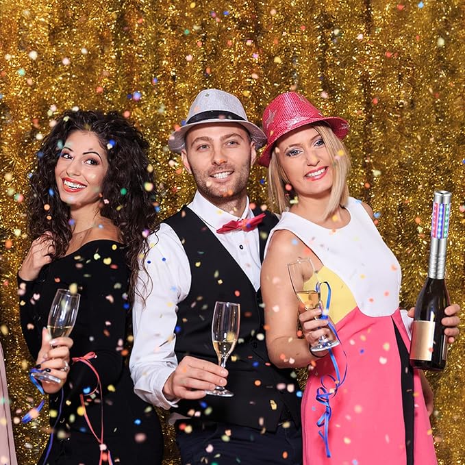 4 Pieces RGB LED Strobe Baton Light Rechargeable Bottle Service Sparklers Stick Reusable Champagne Bottle Handheld LED for Club Stage Nightclub Party Concert Event Bar Outdoor - Silver