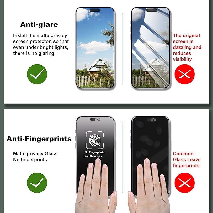 SHANG PIN JIA 2 Pack Matte Privacy Screen Protector for iPhone 17 Air 6.5-Inch Auto Dust Removal, No Bubbles,Anti-Spy Tempered Glass Film, Easy Installation