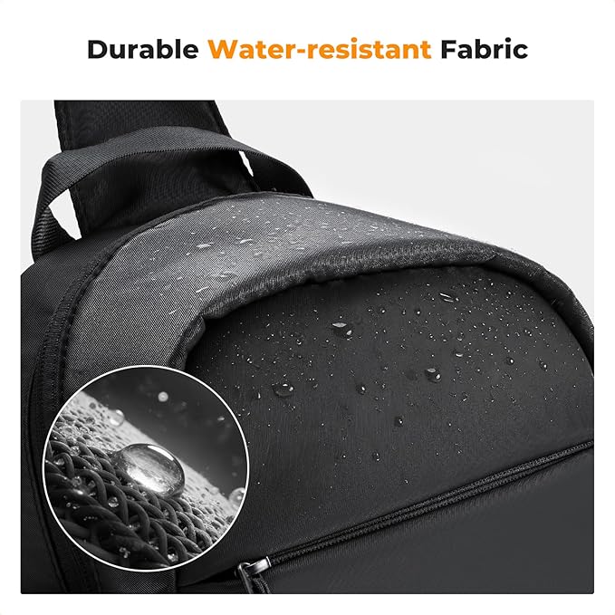 K&F CONCEPT Small Camera Bag for Photographer, Camera Sling Crossbody bag for DSLR/SLR/Mirrorless Camera, Compact Camera Case for Men and Women, Black