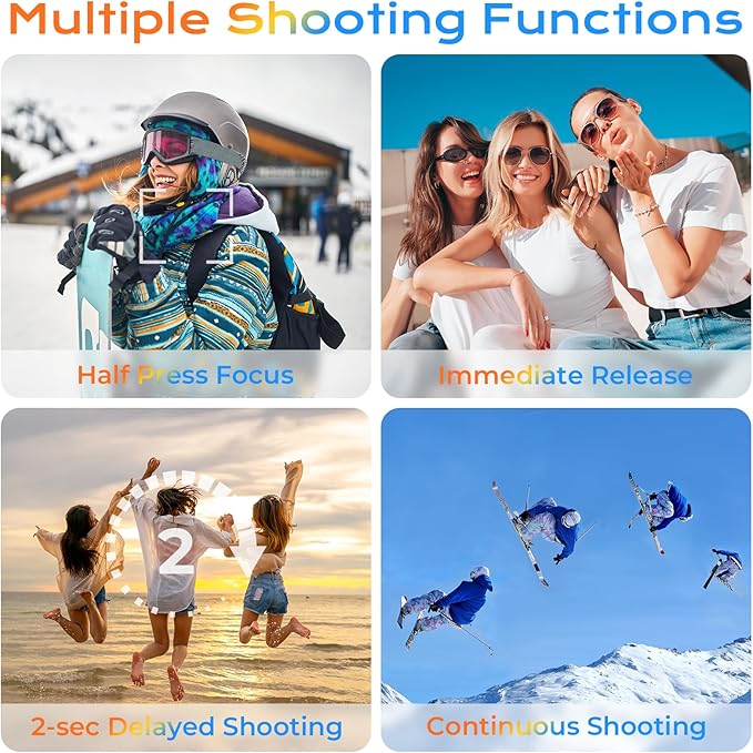 Rechargeable Wireless Camera Remote Control for Nikon P950,Z6 II, D6, D780, D750, Z5, Z7, Z7 II, Z9, Z8, Z6 III, P1100, P1000, Z7, Z6, D850, D5600, D7500,D800, Upgrade Hanpusen Shutter Release