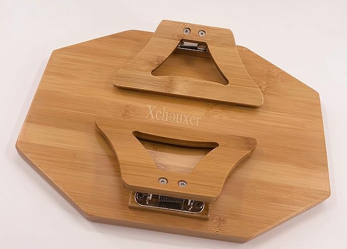 Xchouxer Side Tables Natural Bamboo Sofa Armrest Clip-On Tray, Ideal for Remote/Drinks/Phone