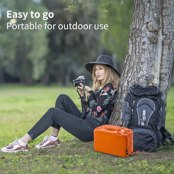 Koolertron Shockproof Camera Photo Bag for SLR TLR Camera Insert Partition Padded Case,Can be Put Directly Into the SLR Camera Bag With Freely Adjustable Compartment