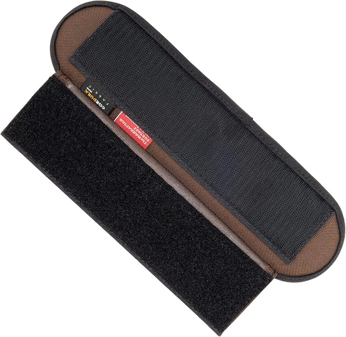 Manhattan Portage Shoulder Pad Hook & Loop Strap with Thick Padding Adjustable 2.5 Inches Wide 1000D Cordura Comfort (Dark Brown)